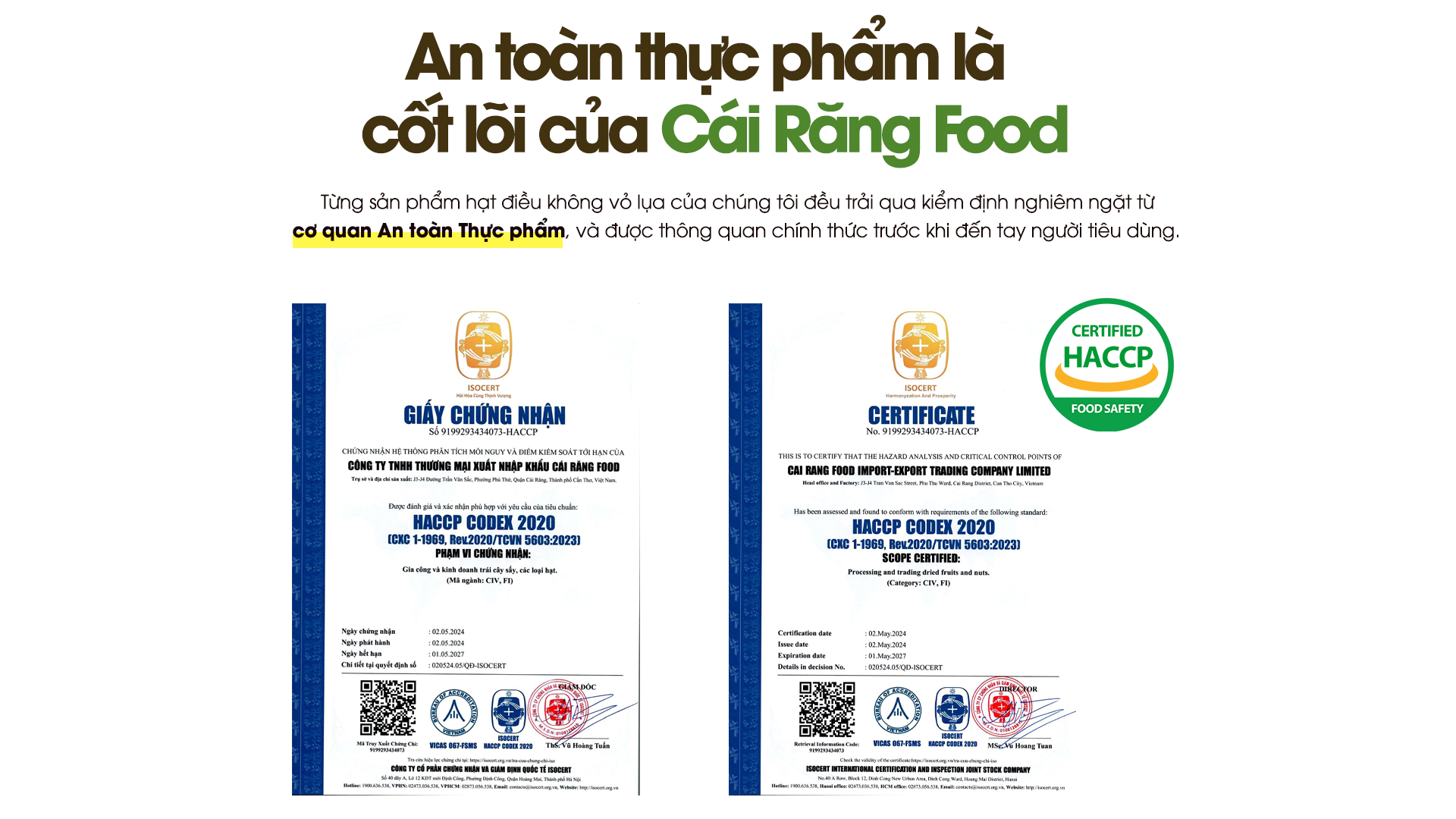 giấy HACCP