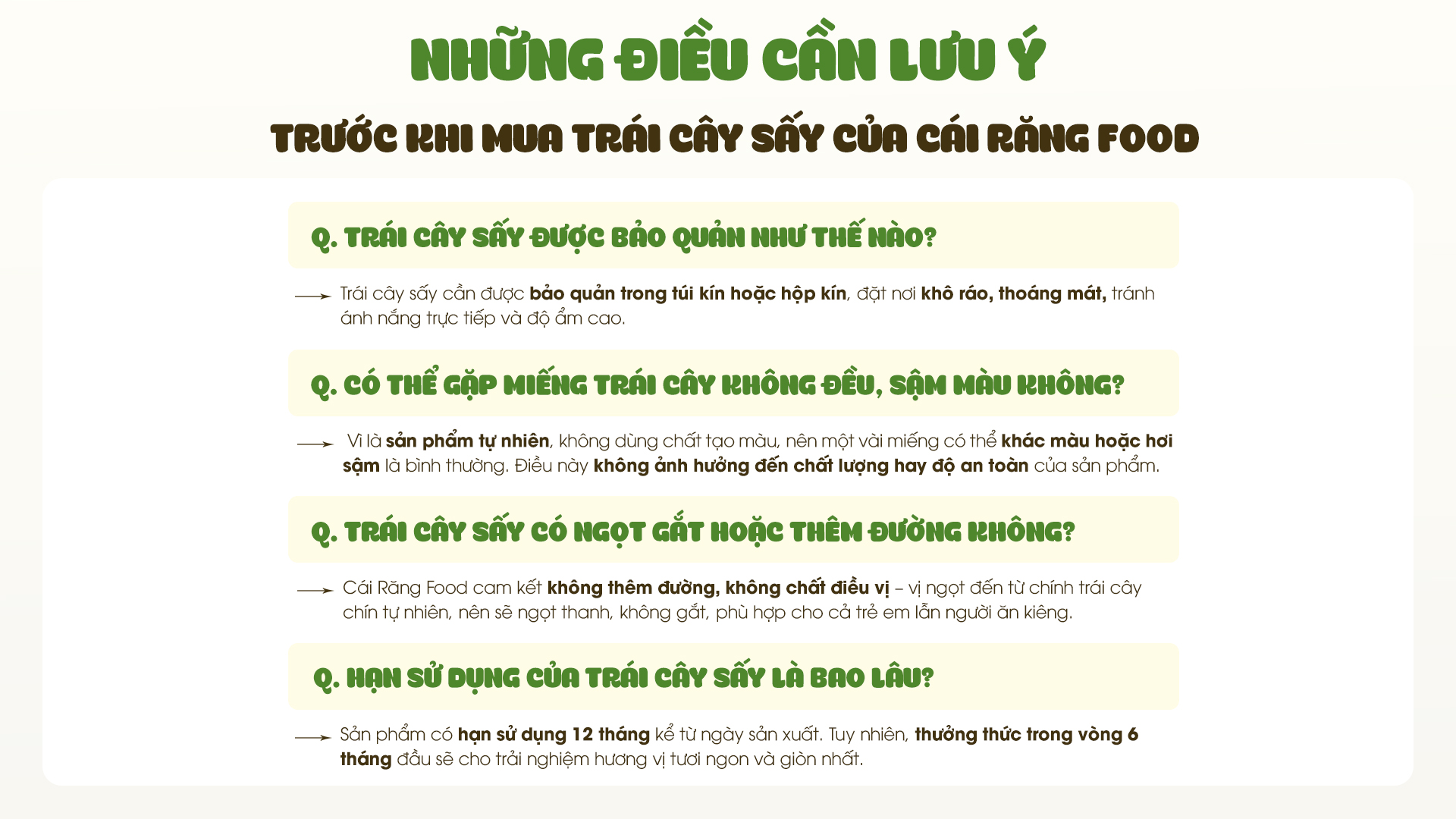 những điều cần lưu ý