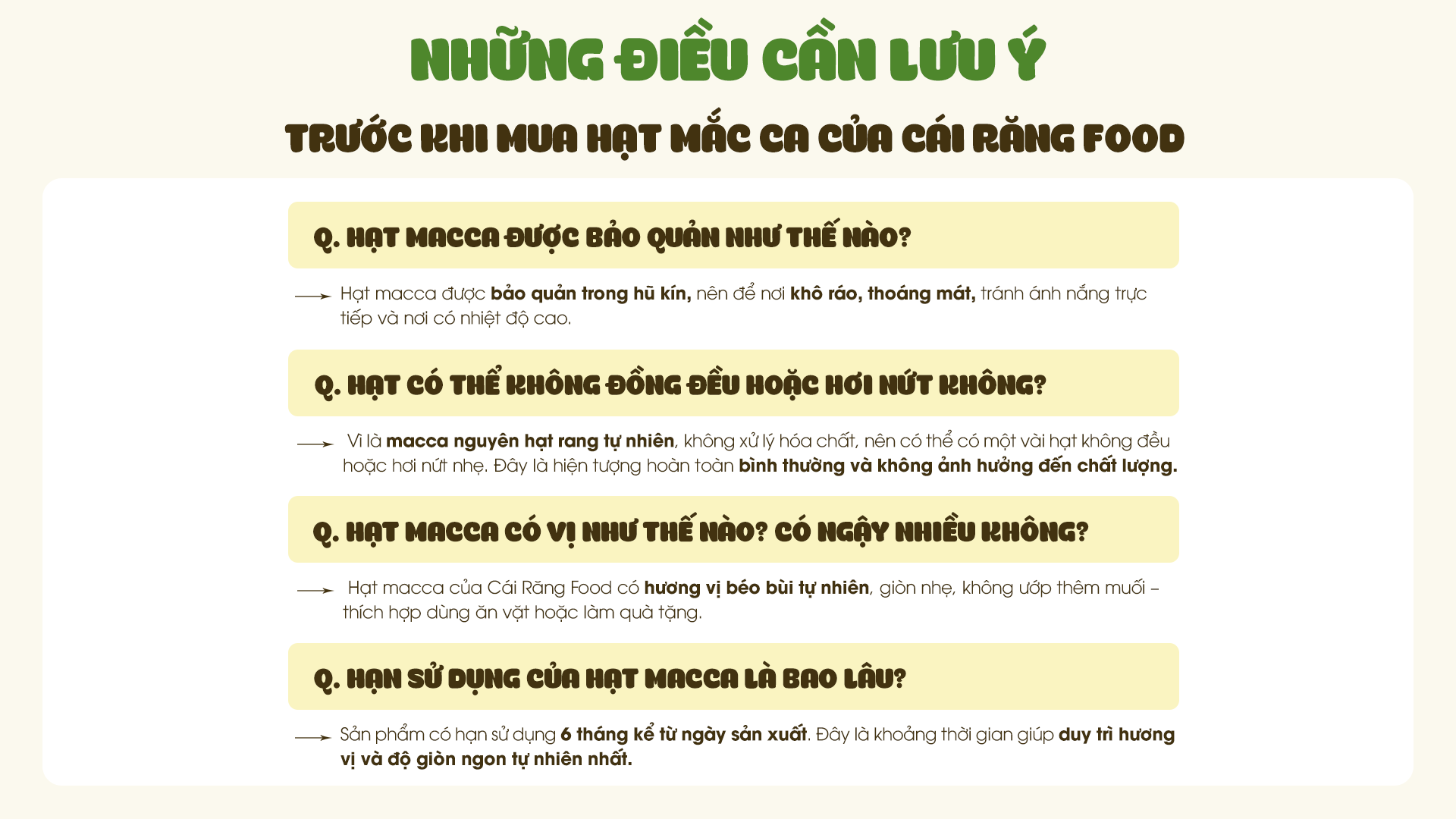 những điều cần lưu ý
