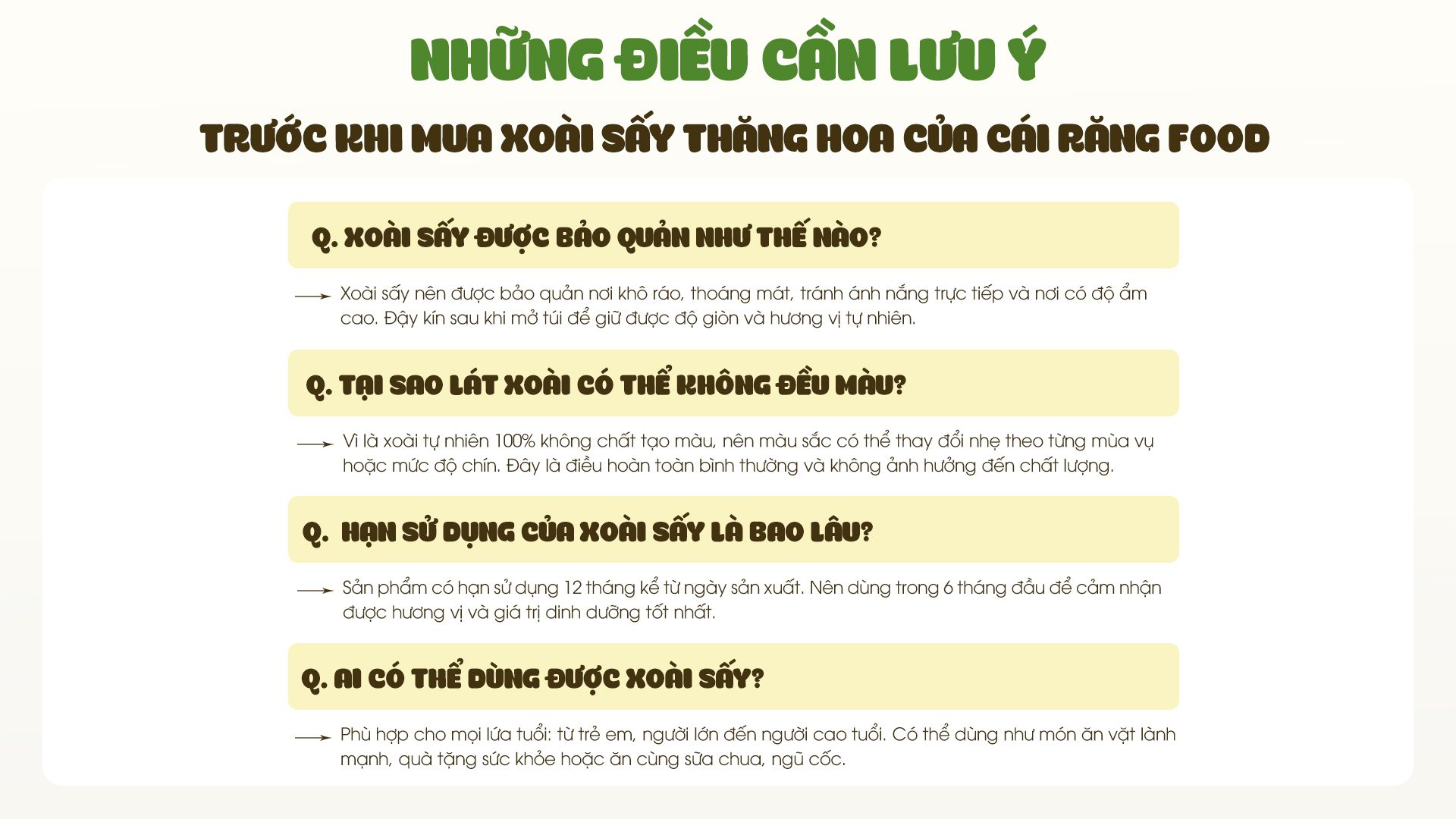 những điều cần lưu ý những điều cần lưu ý